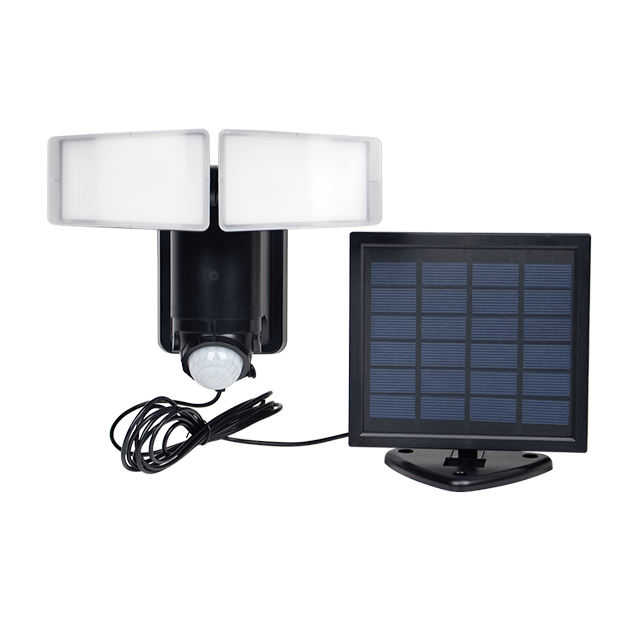 چراغ دیواری سنسور حرکتی امنیت خورشیدی ضد آب NSL-02 BL